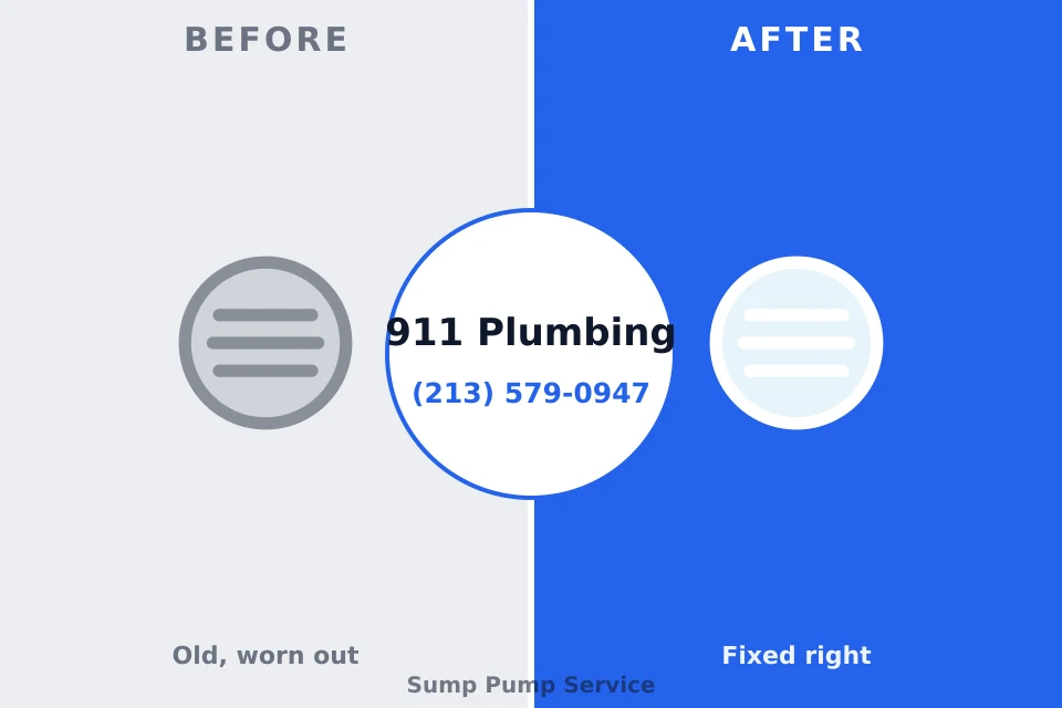 Before and after: plumbing company Goldthwaite, TX